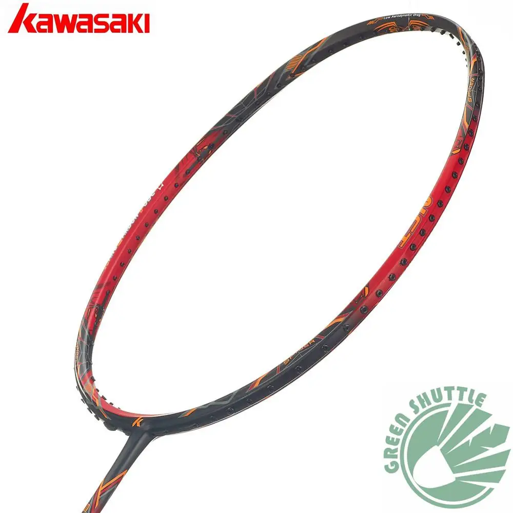 Натуральная Kawasaki бадминтон ракетки T-joinpower сильный кручения King K9 K8 паук 9900II 7200II Расширенная решетка лопастей Raquete - Цвет: Spider7200II