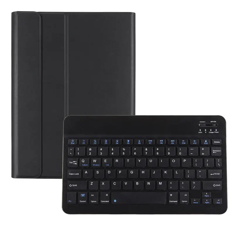 Black Мини Беспроводная bluetooth-клавиатура, умный чехол для iPad 2/3/4 Air 1 2 Mini 1 2 3 4, новинка Pro 9,7 10,5 дюйма - Цвет: Black