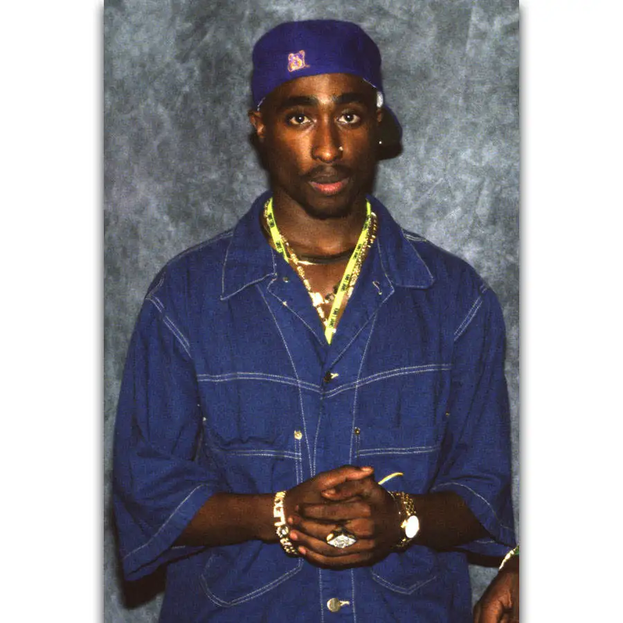 S2474 2pac Tupac Shakur Outlaw Rap музыкальный Рэппер Star настенная живопись печать на шелковом