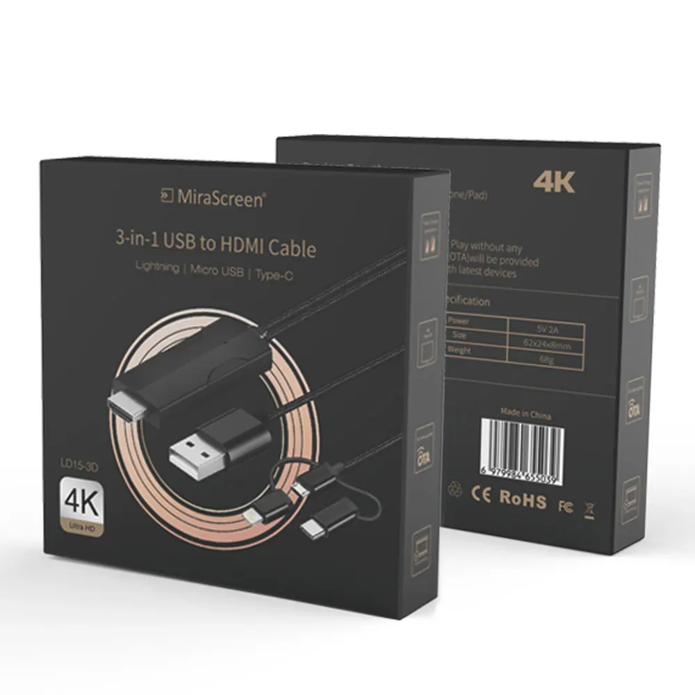 

Mirascreen LD15-3D DLNA Miracast Mirroring Anycast Airplay Dongle TV stick Tv Box fit Google Chromecast