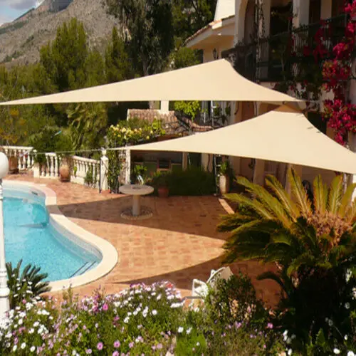

Waterproof Sun Shelter Triangle Sunshade Outdoor Canopy Garden Patio Pool Shades Sail Awning Camping Shade Cloth Large