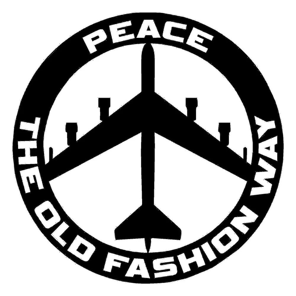 

16*16cm Peace The Old Fashion Way Decal - Car, Truck, Military, Sticker Cool Graphics Vinyl Sticker Car Sticker