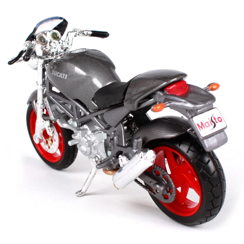 Maisto 1:18 Ducati Monster S4 и серый; ботинки в байкерском литья под давлением модель Уменьшенная модель мотоцикла подарок для мотоцикла для детей подарок 521