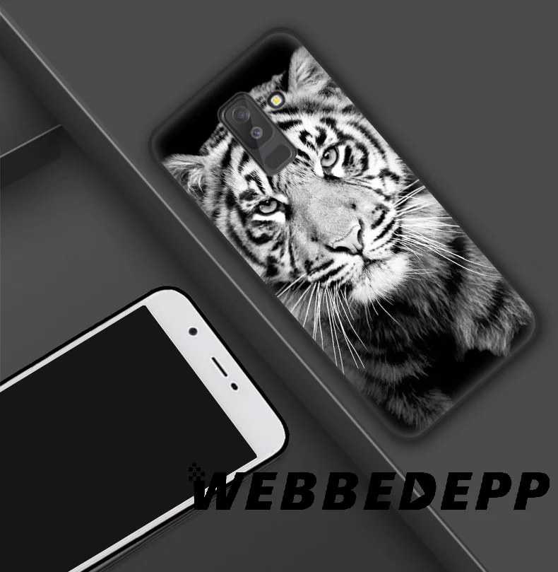 Мягкий силиконовый чехол WEBBEDEPP Tiger Animal Alpha для Samsung Galaxy A9 A8 A7 A6 Plus 2018 A5 A3 2017 2016 Note 9 8 |