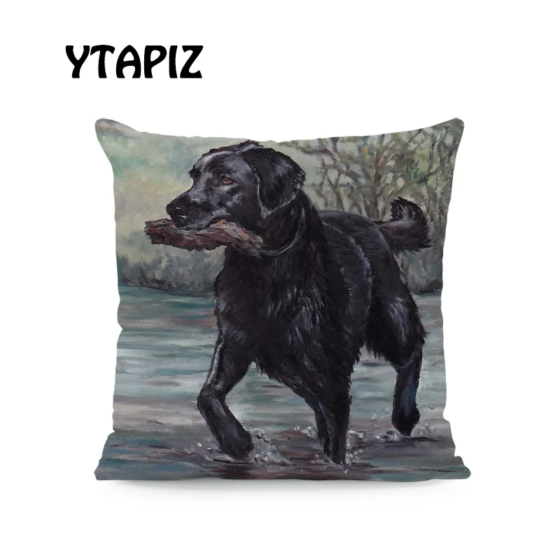 Персонализированная Милая наволочка для собаки Schnauzer Golden Retriever Greyhound