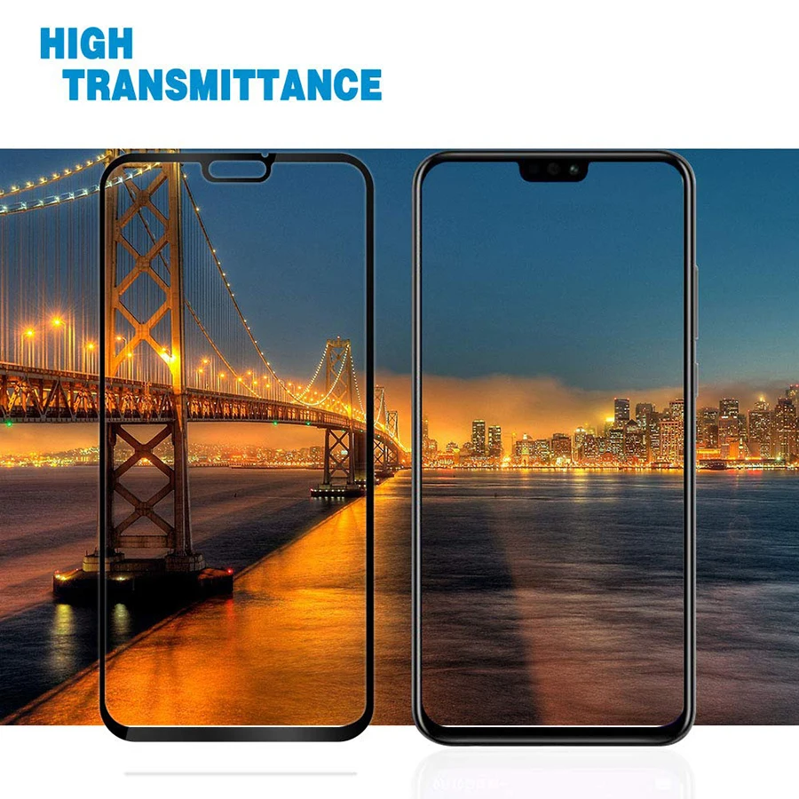 Стекло VALAM для защиты экрана Huawei honor 8X твердость 9H полное покрытие 3D изогнутые