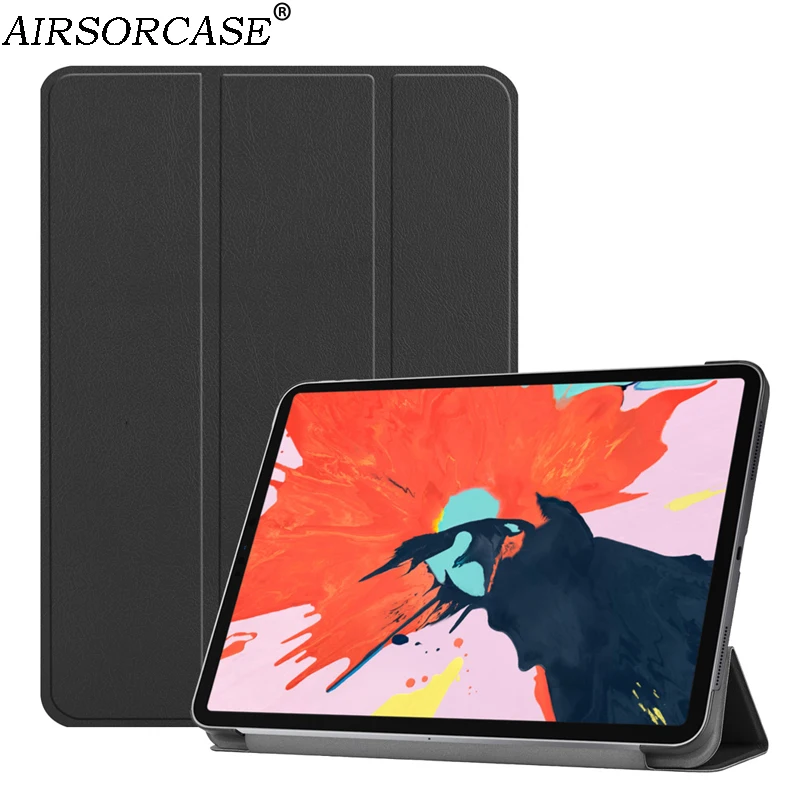 12 9 ''для Apple iPad Pro 2018 чехол для планшета из искусственной кожи сплошной Smart Sleep