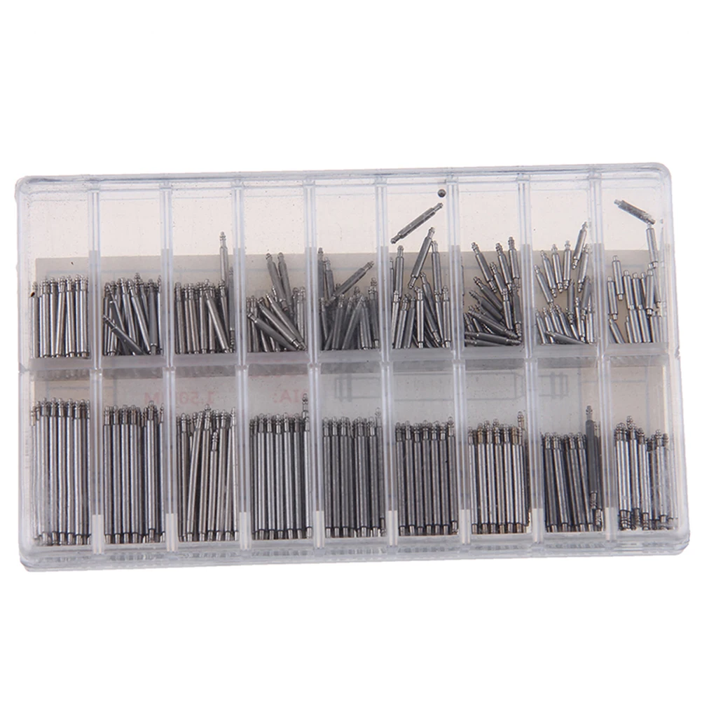 

360pcs Watchmaker Remove Tools Watch Band Spring Bars Strap Link Pins Repair Link Pins 8-25mm