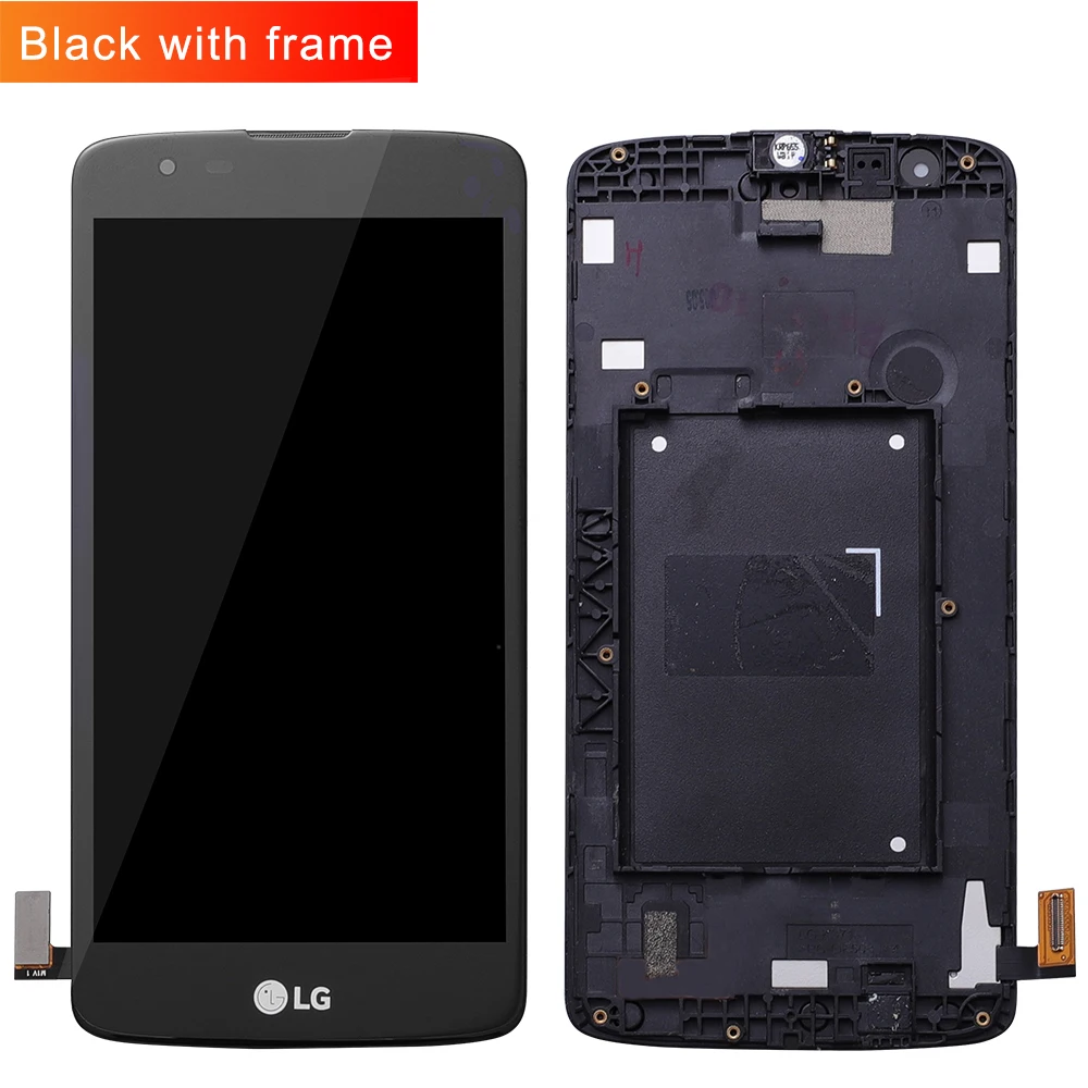 5," lcd для LG K8 LTE K350N K350E K350DS дисплей кодирующий преобразователь сенсорного экрана в сборе с рамкой для LG K8 lcd сенсорный экран