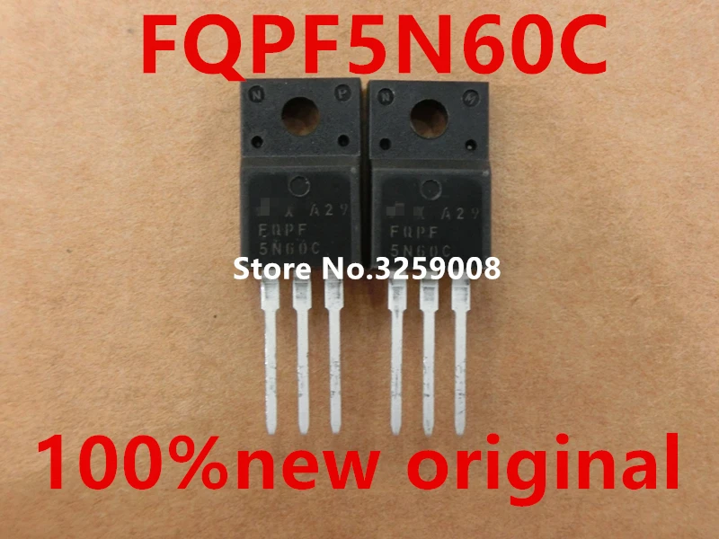 

FQPF5N60C 5A/600V 100%new original 10PCS
