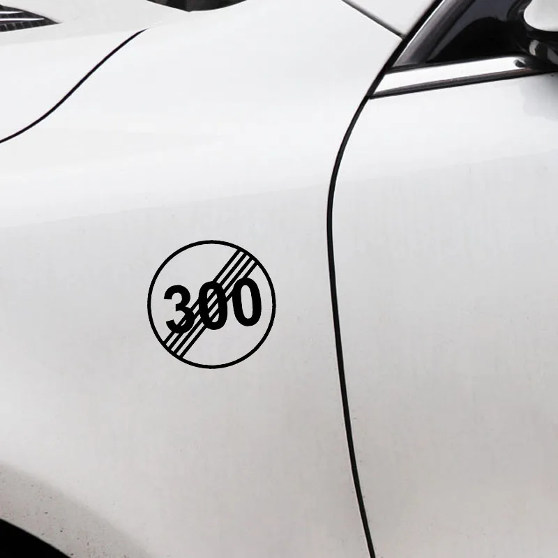 YJZT 13 см * модная виниловая наклейка JDM No Limit 300 для мотоцикла и автомобиля черная