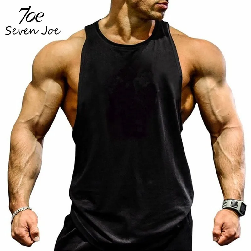 Seven Joe. musculation жилет одежда для бодибилдинга и фитнеса мужская майка однотонные безрукавки пустые мужские майки
