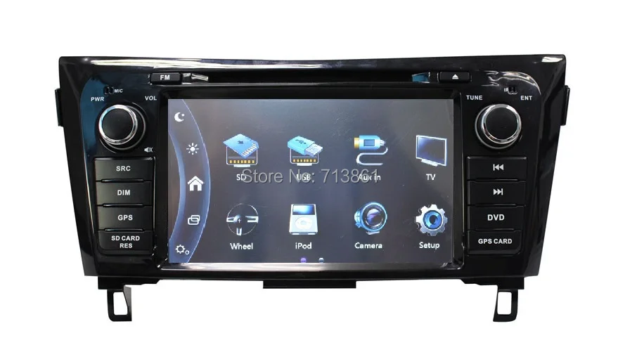 8 &quotподходит для Nissan QASHQAI X trail 2014 Автомобильный dvd плеер gps навигация Ipod BT raido canbus