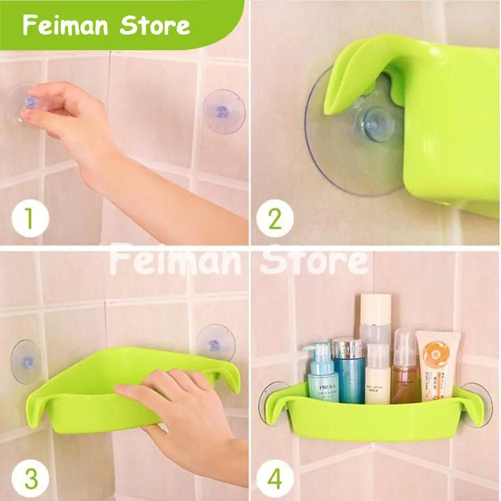 4 цвета ванная комната угловая стойка для хранения Органайзер Душ настенная