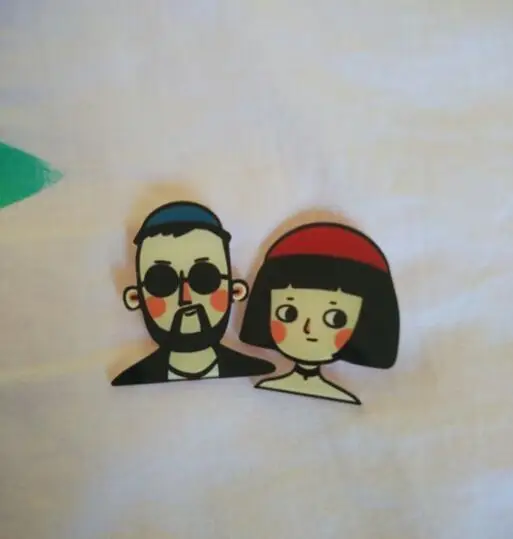 Фотофон с изображением героев мультфильмов профессиональная тема Леон и девочка