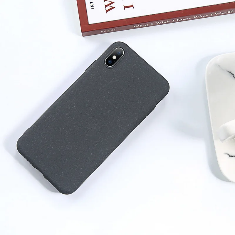 Роскошный плюшевый Матовый сенсорный чехол для iPhone 11 Pro X XR XS Max, Мягкая силиконовая задняя крышка из ТПУ для iPhone 6, 6 S, 7, 8 Plus, чехол s