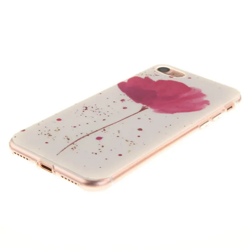 Для iphone 7 Plus 8 Silicon Coque мягкой IMD ТПУ ацтеков Цветок Богемия Стиль задняя крышка