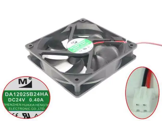 2-проводной вентилятор для охлаждения сервера Huaxia Hengtai DA12025B24HA DC 24V 0.40A 120x120x25 мм |