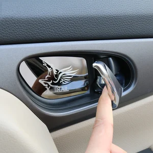 Стайлинг автомобиля, внутренняя дверная ручка из нержавеющей стали, крышка чаши, обшивка, автомобильные аксессуары, подходит для X-trail T32 Rogue Xtrail 2014 2015 2016