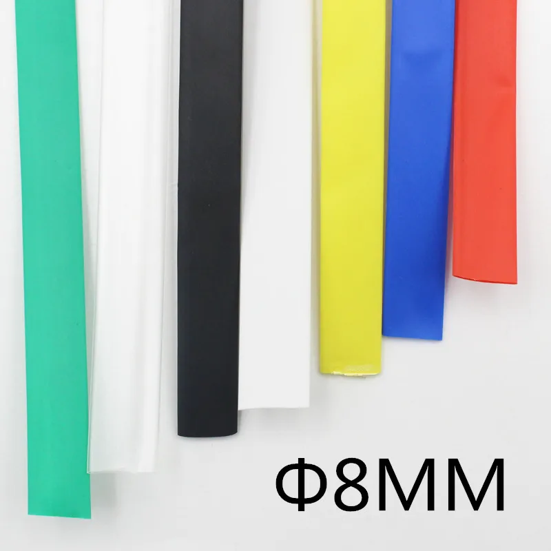 (1 м/лот) 8 мм внутренний диаметр термоусадочная трубка белого
