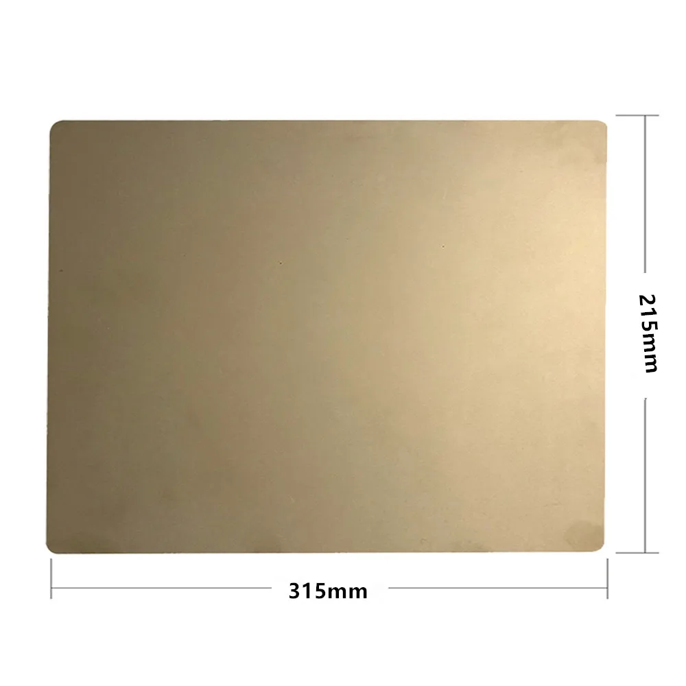 

ENERGETIC New Upgrade Heat Bed Platform,215x315mm Removal Spring Steel PEI Flexplate with Magentic Sticker for DIY 3D Printer