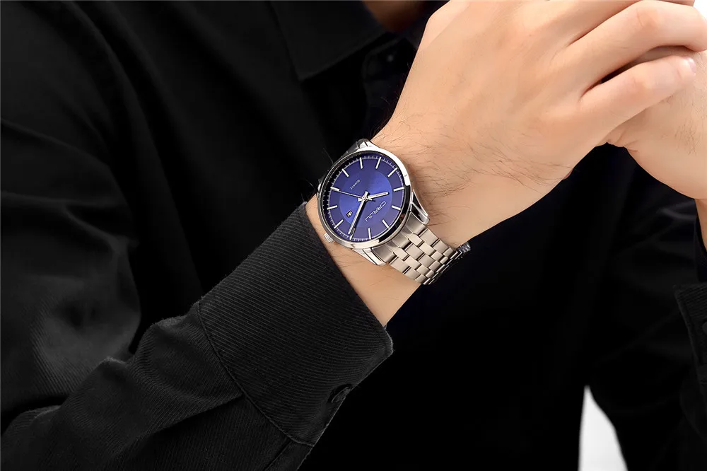 

Reloj Hombre CRRJU Luxury Brand Simple Fashion Casual Business Watches Men Date Waterproof Quartz Mens Watch relogio masculino