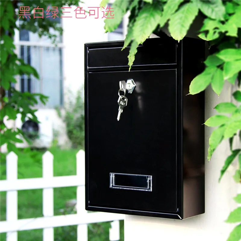 black lock Почтовый ящик Posta Kutusu с паролем, наружный почтовый ящик, почтовый ящик Buzon Cartas, наружный настенный ящик Buzones De Correo - Цвет: black lock