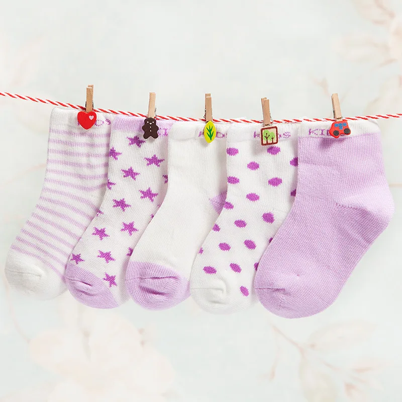 5Pairs Socks Baby New Born Boy Girl Casual Winter Infantil Floor Children B-YSR820 | Детская одежда и обувь