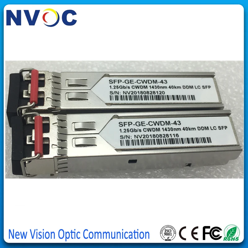 1 25G 1430nm 40km 1270-1610nm двойной волоконный LC CWDM SFP модуль приемопередатчика с функцией DOM