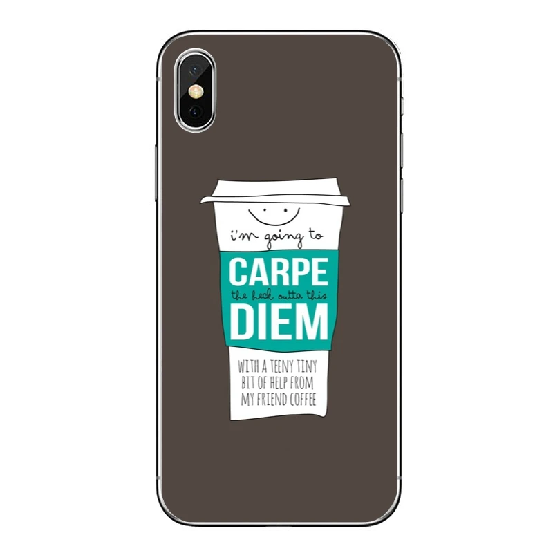 Чехол для телефона Carpe Diem с надписью Huawei Honor 10 9 Lite 8 8C 8X 7C 7X 7A 6C pro Play 6X 6A 5A LYO L21 V8