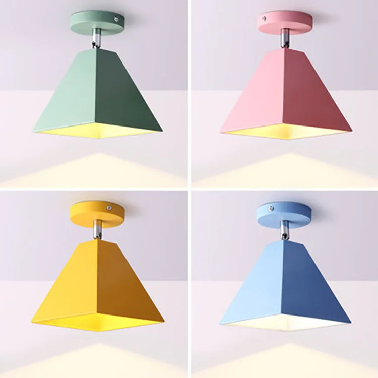 

Nordic Style Simple Trapezoid Passing Lamp Corridor Porch Balcony Creative Background wall Led Ceiling Light
