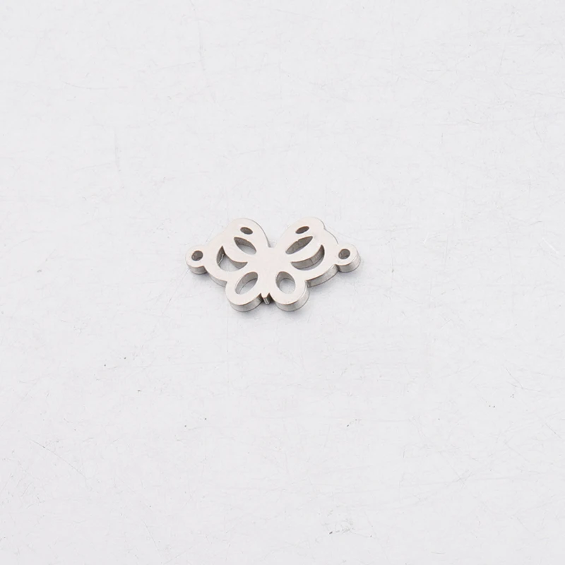 

Jaymaxi Stainless Steel Butterfly Connector Jewelry Making Pendant Mirror Polished DIY Parts For Necklace Bracelet 10Pieces/lot