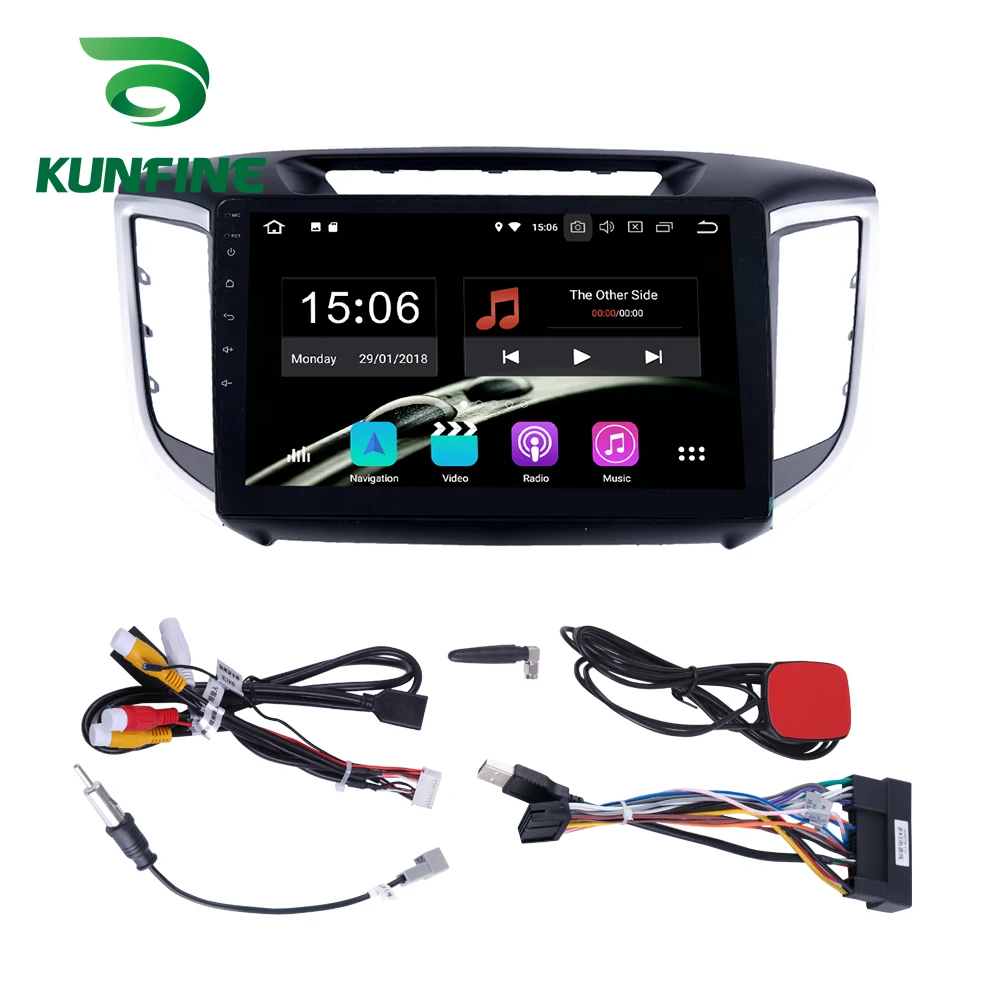 Android 9 0 Ram 4G Rom 64G PX6 Cortex A72 автомобильный DVD GPS мультимедийный плеер стерео для Hyundai IX25