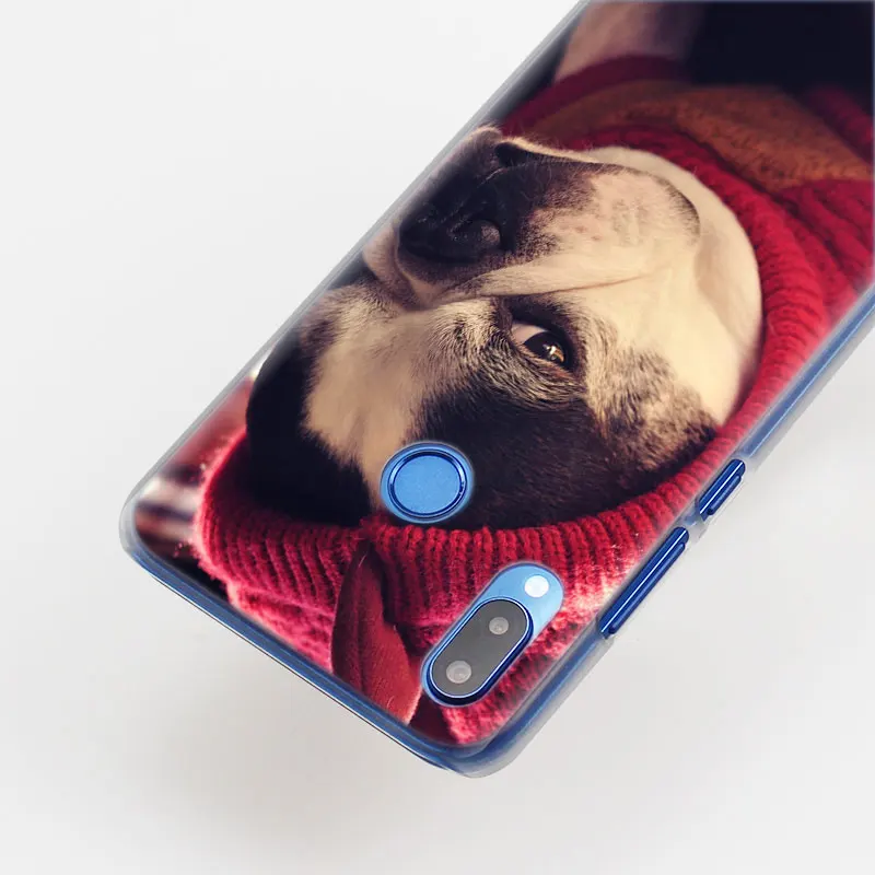 Французский Английский бульдог чехол для телефона для huawei P30 P30 Pro P9 P10 P20 Lite P Smart плюс вид 20 Жесткий задний Чехол бант