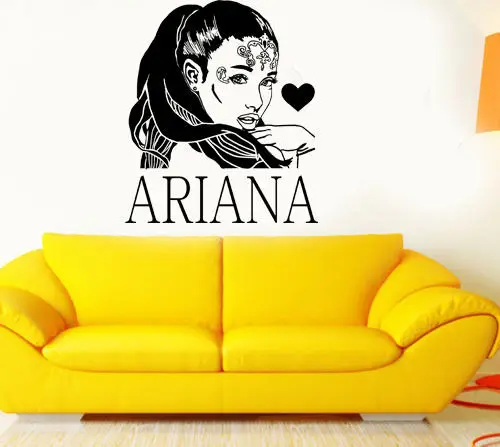 3d плакат R &amp B певица звезда Ариана Гранде DIY Наклейка на стену Детская На Заказ