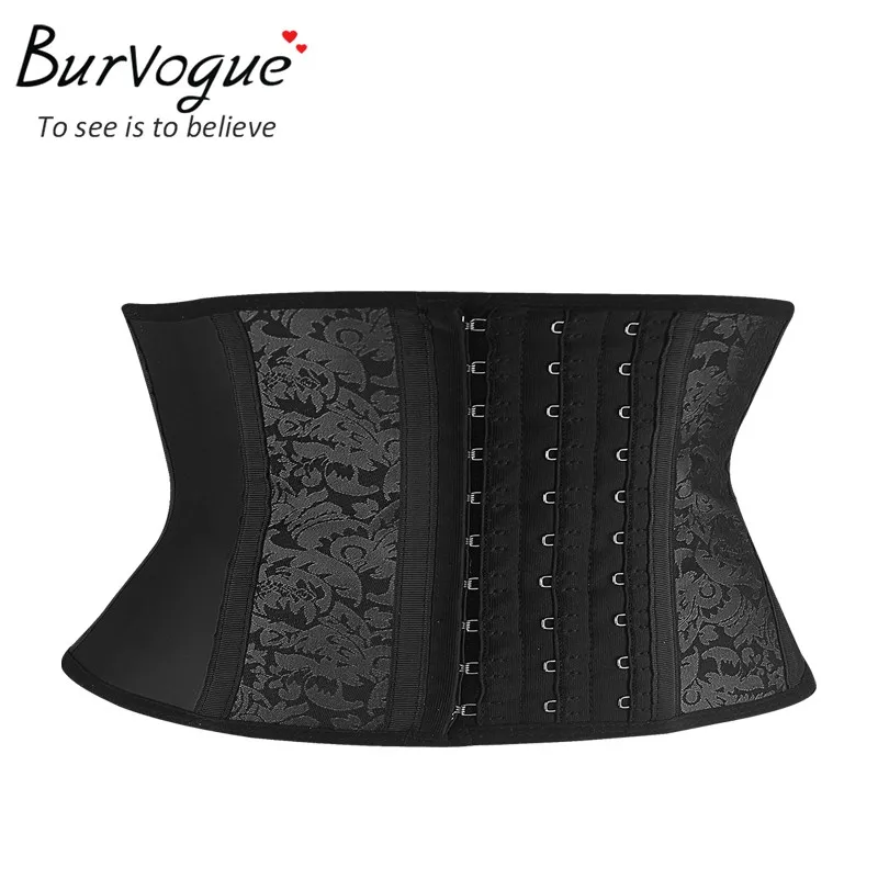 Корсет Burvogue размера плюс корсет из латекса для коррекции талии бюстье и корсеты 9