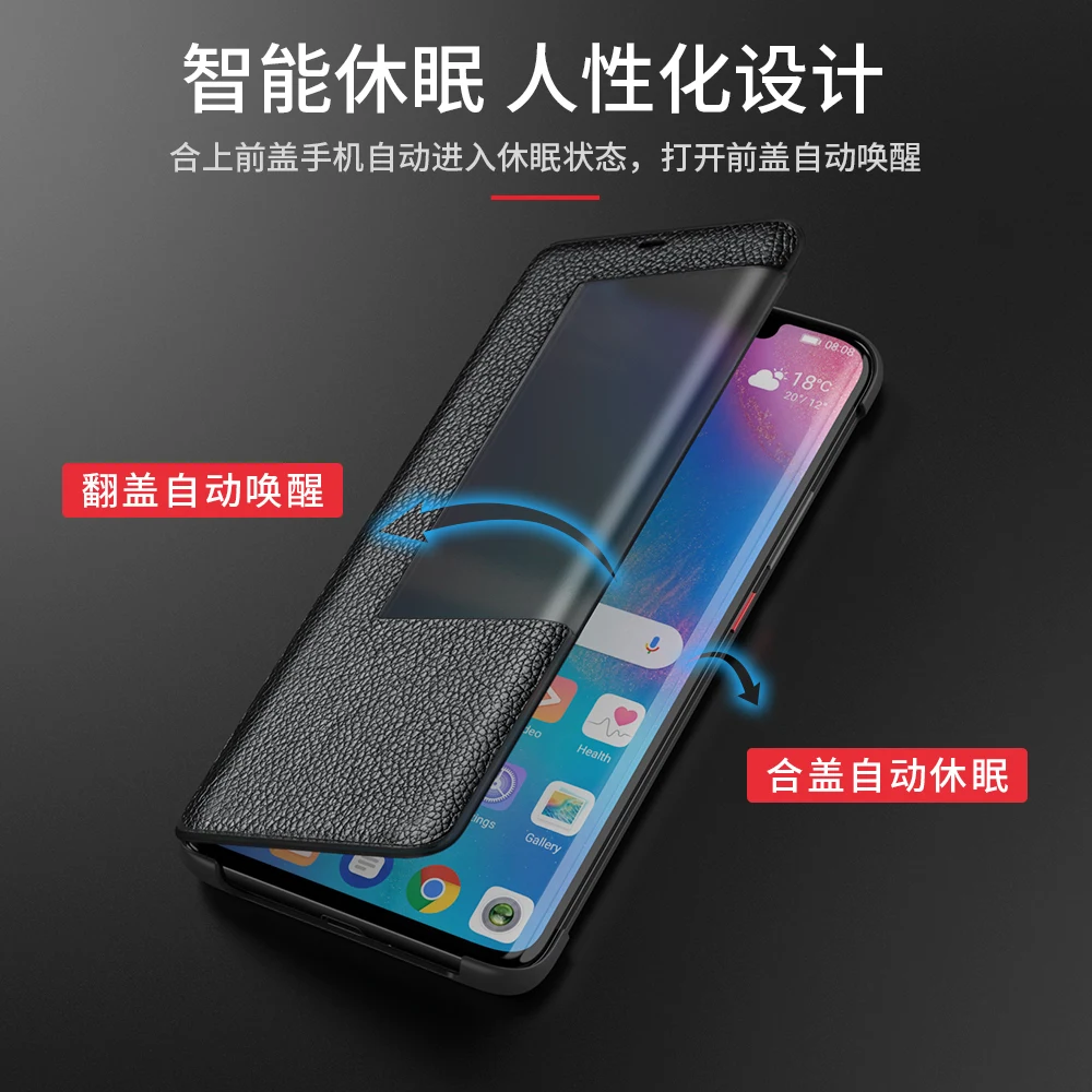 Для huawei mate 20 Pro Чехол с откидной крышкой из коровьей кожи чехол для huawei mate 20X10 Pro Porsche дизайнерский чехол из натуральной кожи