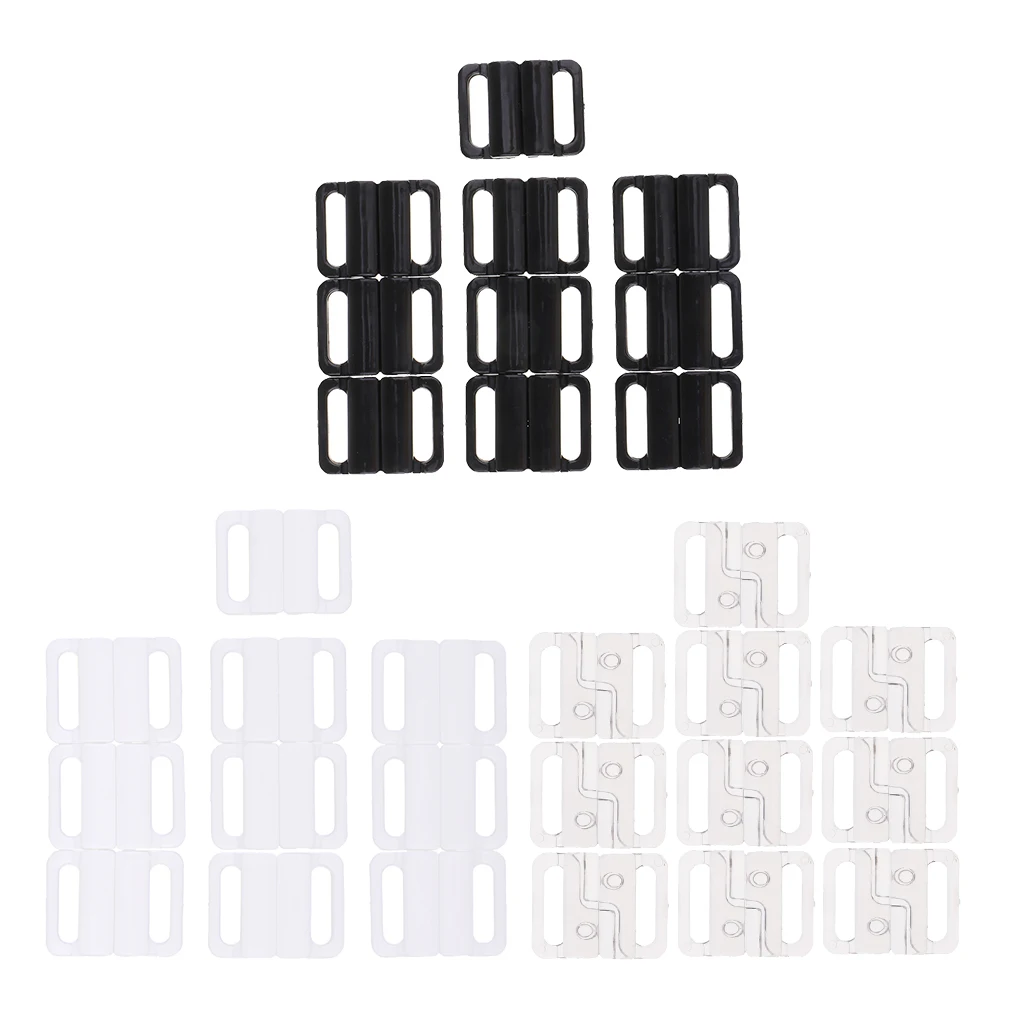 10 пар бикини под пластик зажимы для бюстгальтера крючки купальники кликер