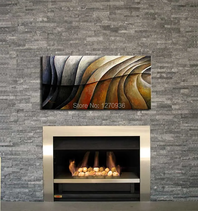 Современная Ручная роспись холст масляная живопись классические скалы