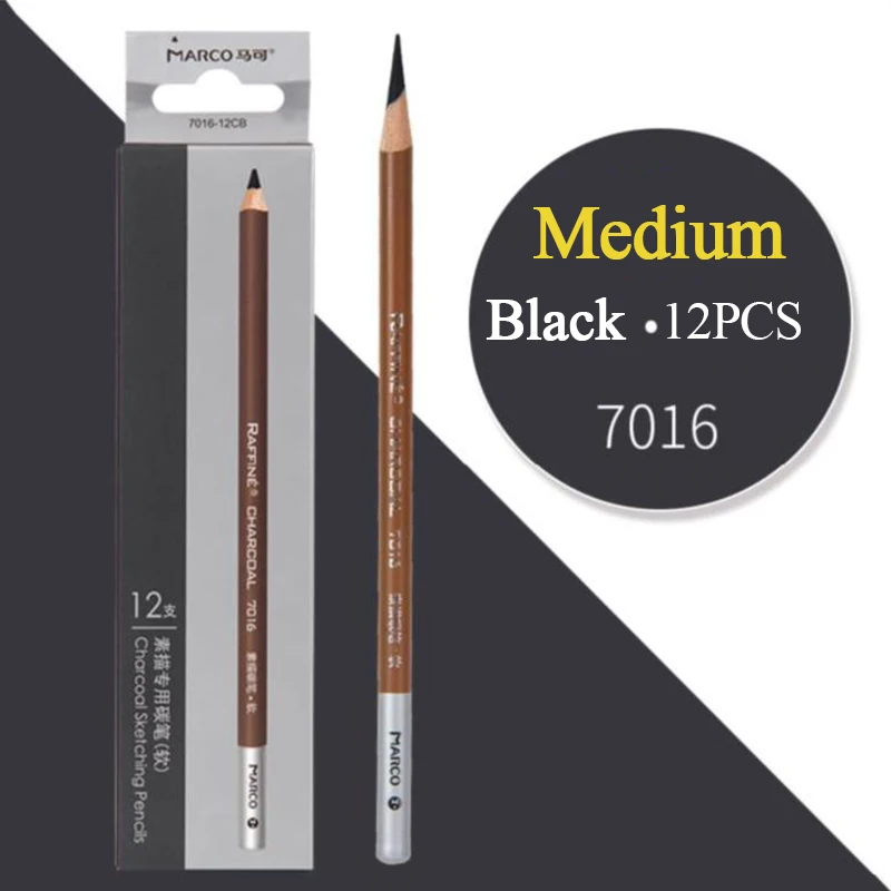 7016-Neutral 12 шт. Профессиональный эскизный деревянный карандаш мягкие пастельные карандаши угольная ручка для студенческого рисования товары для рукоделия - Цвет: 7016-Neutral
