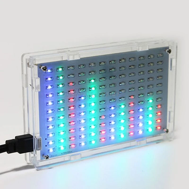 Красочный музыкальный спектр светодиодный дисплей DIY Kit мигающий светильник электронные компоненты