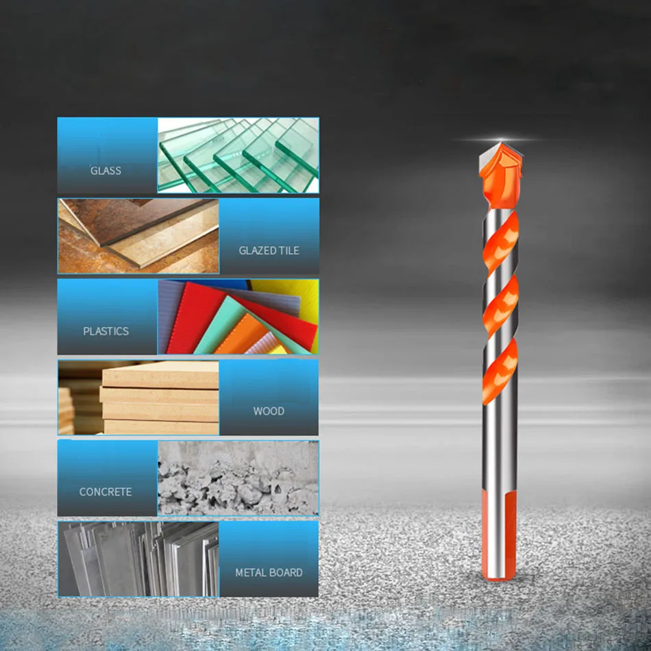 

ZJCOSTOL Ceramic Tile Drill Bits Masonry Drill Bits Set For Glass Brick Tile Concrete Plastic And Wood Tungsten Core Drill Bit