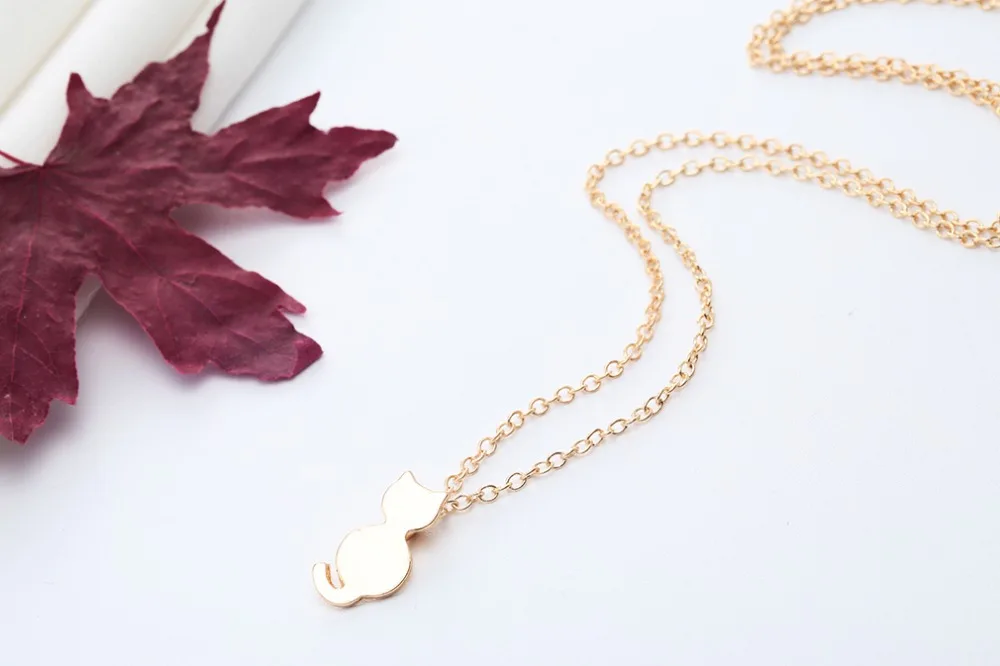 Чандлер милый Кот Китти миaow ожерелья с кулоном для женщин и девочек длинная