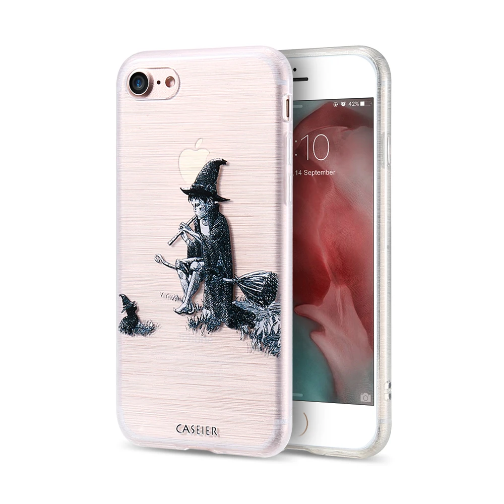 Чехол для телефона CASEIER Relief чехол iPhone 5 5S SE силиконовый прозрачный мягкий из ТПУ