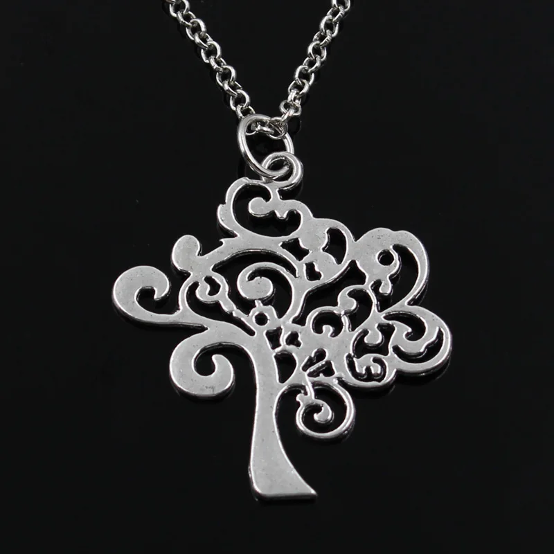 new fashion peace tree Pendants round cross chain short long Mens Womens silver necklace Jewelry Gift | Украшения и аксессуары