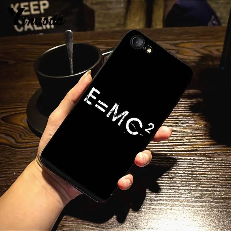 Yinuoda mc2 с E = mc Математика Альберт Эйнштейна чехол для телефона для iPhone X 8 7 6 6S Plus X 5 5S SE XR XS XSMAX11 11pro 11promax