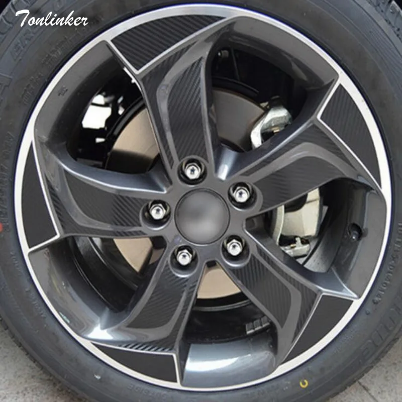 Tonlinker 1 шт. на 4 колеса DIY автомобиль новый стиль 17 дюймовыми колесами углеродного