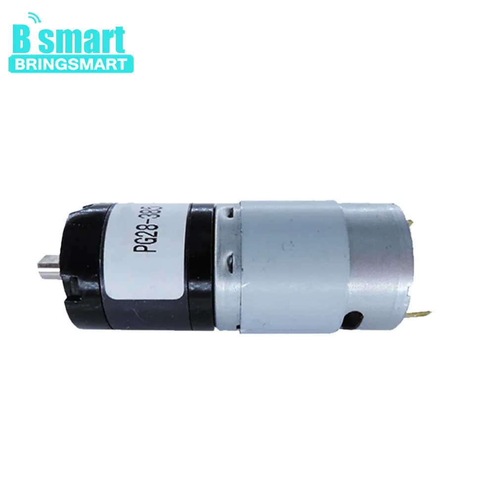 Bringsmart PG28-385 с высоким крутящим моментом, Прецизионная Планетарная коробка передач с 24 В постоянного тока мотором 24 в 320 об/мин, планетарный мотор-редуктор