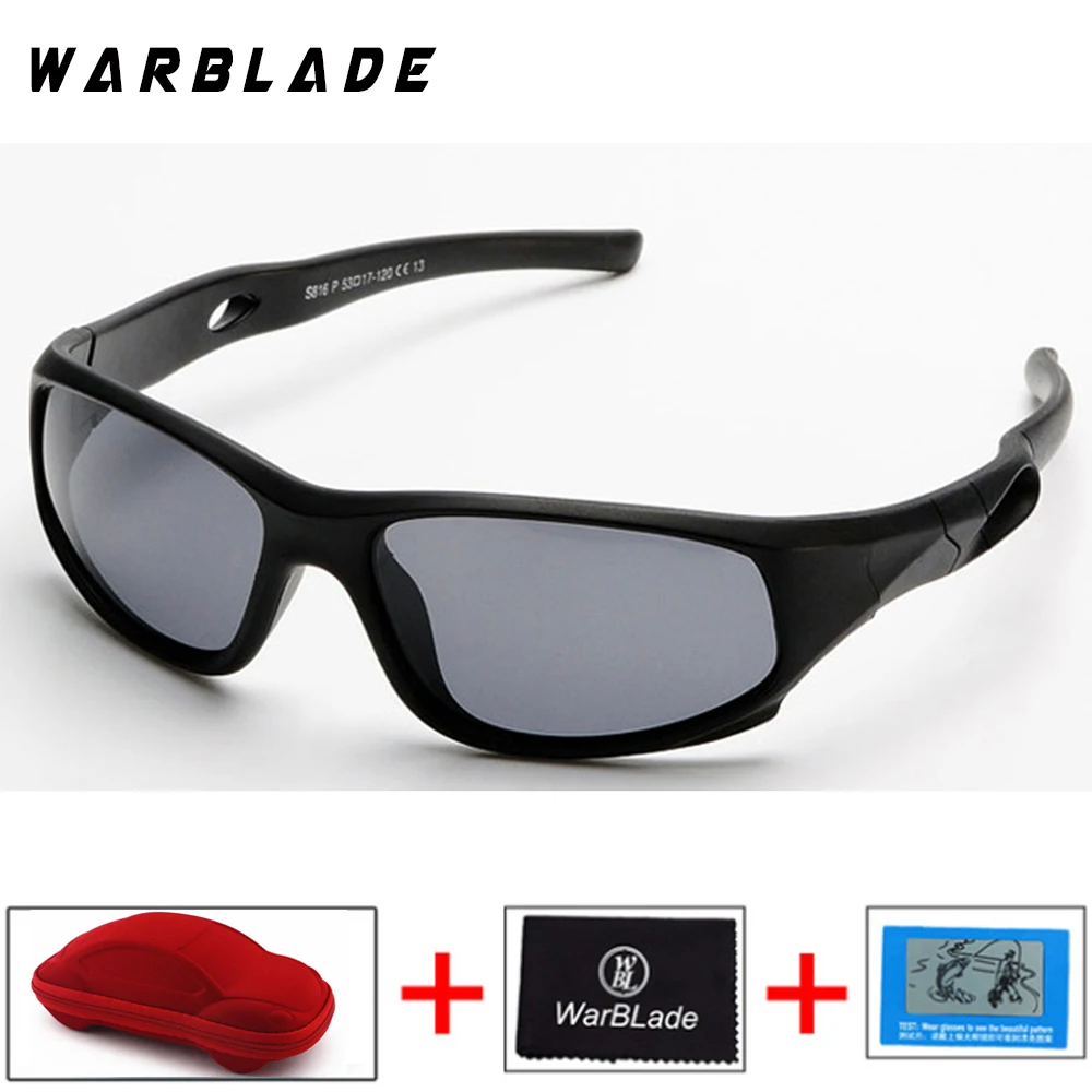 matte black Детские поляризованные солнцезащитные очки, детские очки UV400, защитные очки TR90, оправа, брендовые солнцезащитные очки для детей, Gafas De Sol - Цвет линз: matte black