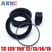 2pcsnbr shaft oil seal tc 12515012131415 tc 1251551214 rubber covered double lip with garter spring